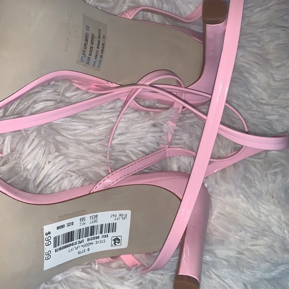 steve madden baby pink lace me up heels steve madden steve madden - Picture 5 of 5